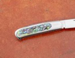 Mosaic Abalone Slip Joint with nail nick