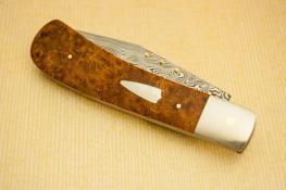 Amboyna Burl Clip Point Slip Joint