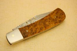 Amboyna Burl Clip Point Slip Joint