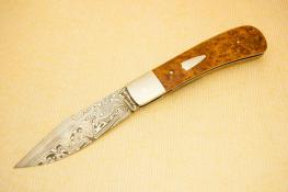 Amboyna Burl Clip Point Slip Joint