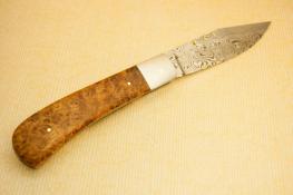 Amboyna Burl Clip Point Slip Joint