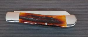 Amber Stag Two Blade Trapper