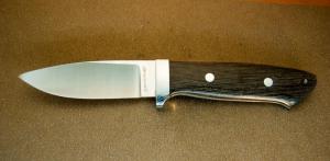 Ancient Bog Oak Drop Point Hunter