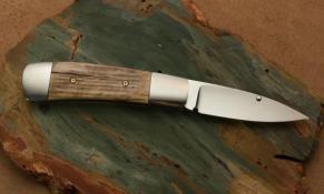 Bark Mammoth ivory Slipjoint